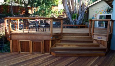 Beautiful Humbold Redwood Deck