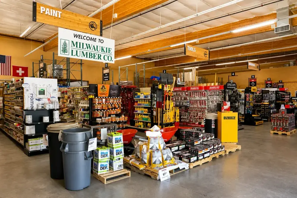 Milwaukie Lumber store interior