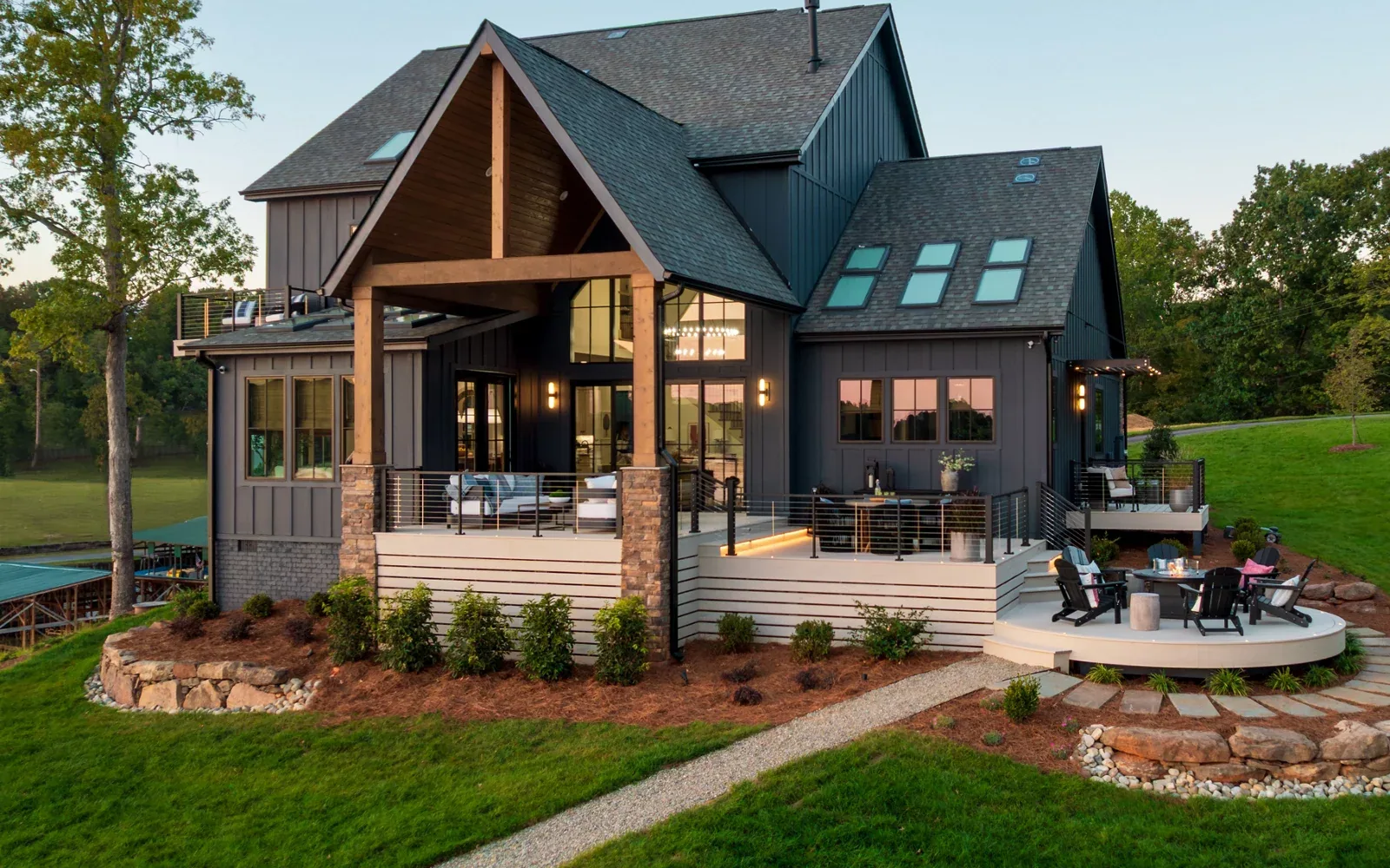 Trex Transcend Lineage on HGTV Dream Home lakeside deck