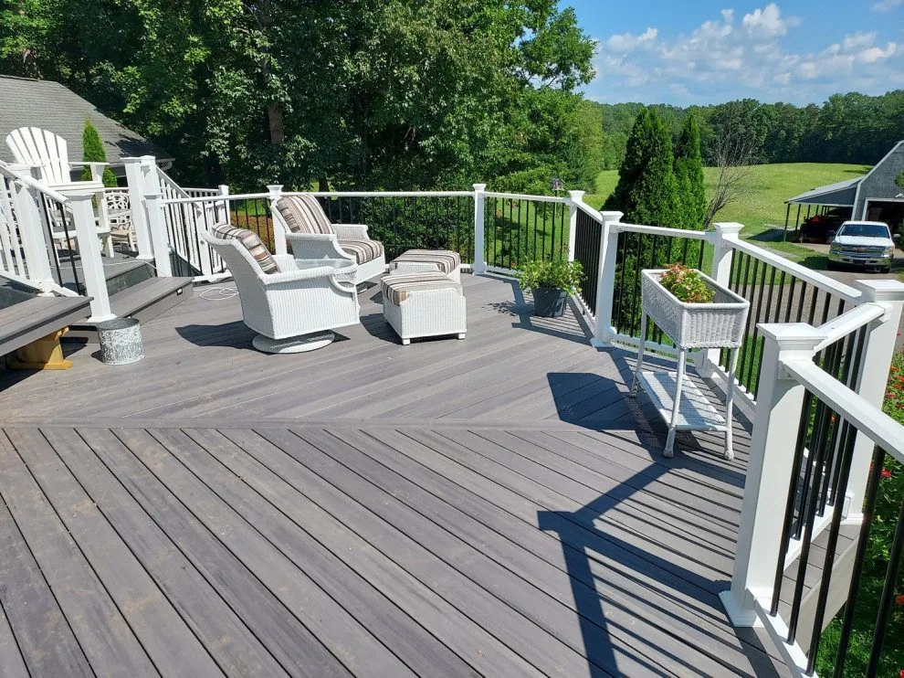 TimberTech AZEK deck with railing